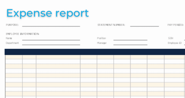 Excel template